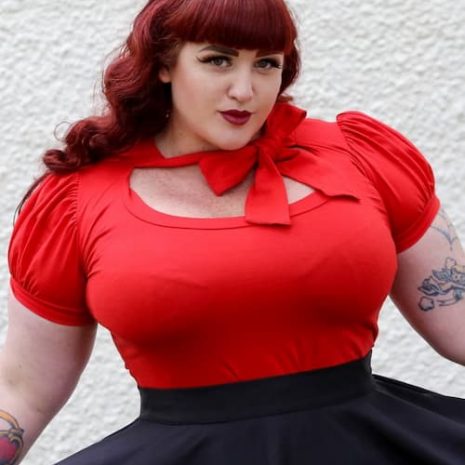 Retro Red Pussybow Top – Rocka Billys & Babes